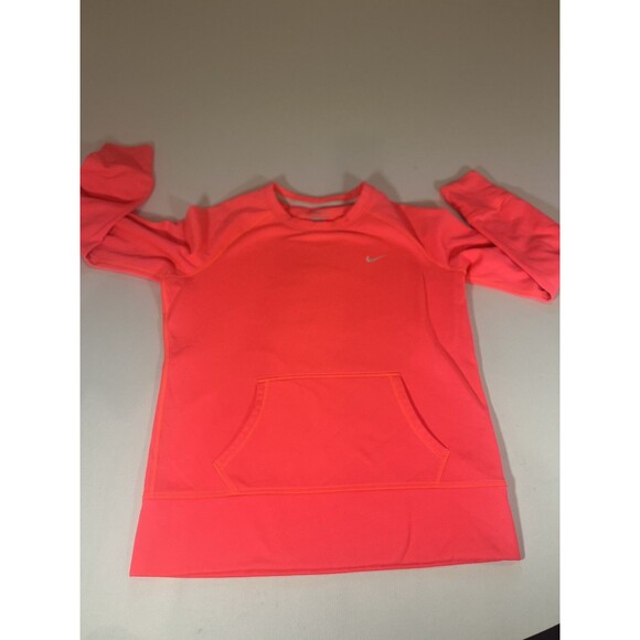 Nike Therma-FIT All Time Fleece Performance Sweatshirt Women's Large Hot Pink - Picture 9 of 11
